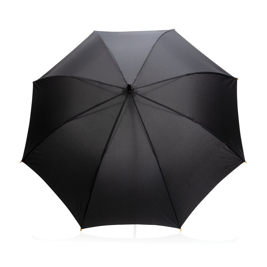 23' Impact AWARE™ RPET 190T auto open bamboo umbrella