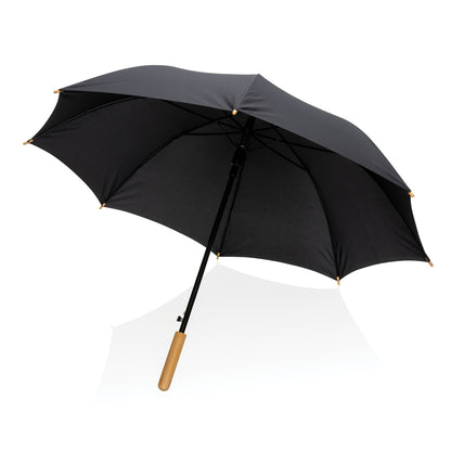 23' Impact AWARE™ RPET 190T auto open bamboo umbrella