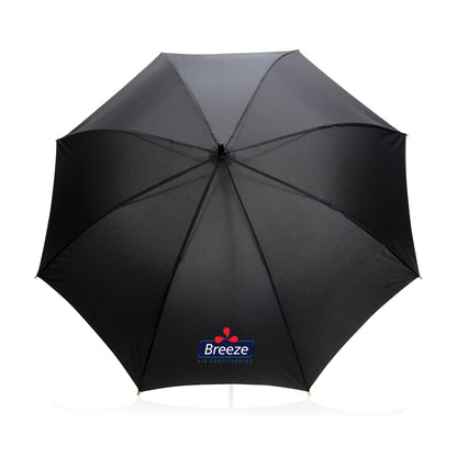 23' Impact AWARE™ RPET 190T auto open bamboo umbrella