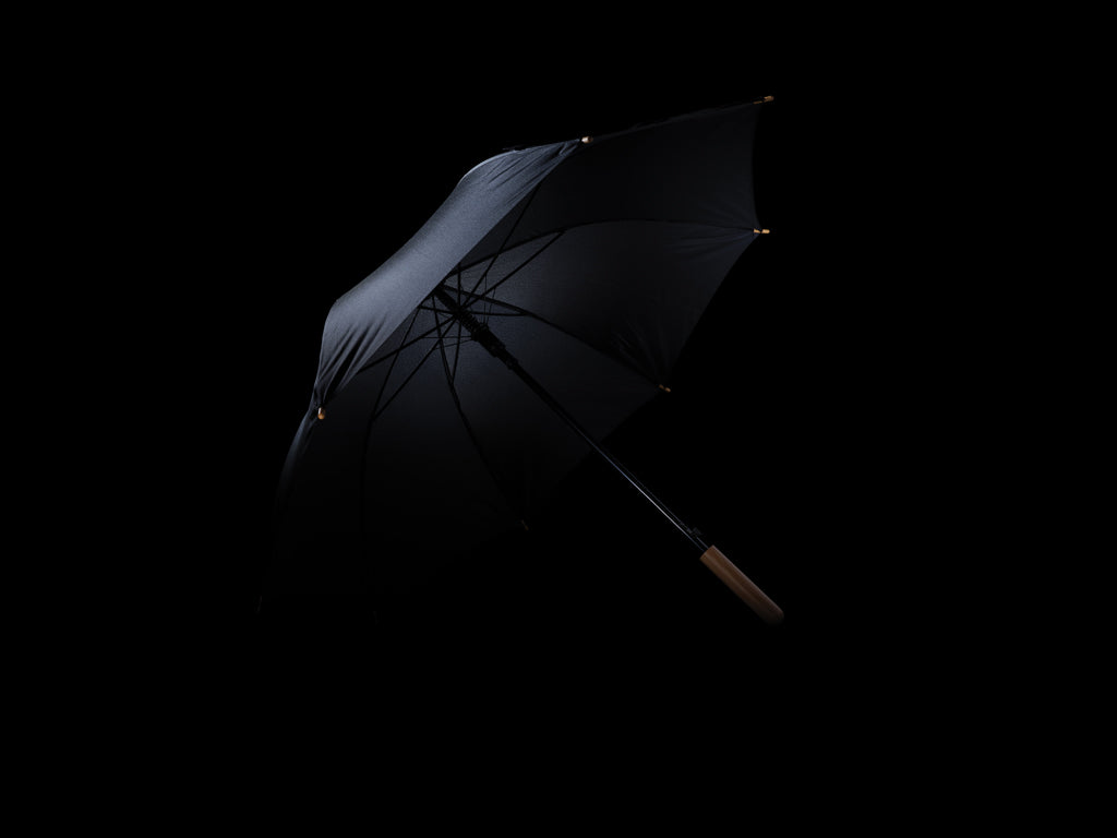 23' Impact AWARE™ RPET 190T auto open bamboo umbrella