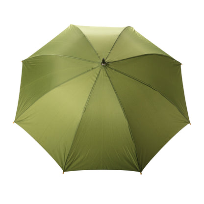23' Impact AWARE™ RPET 190T auto open bamboo umbrella