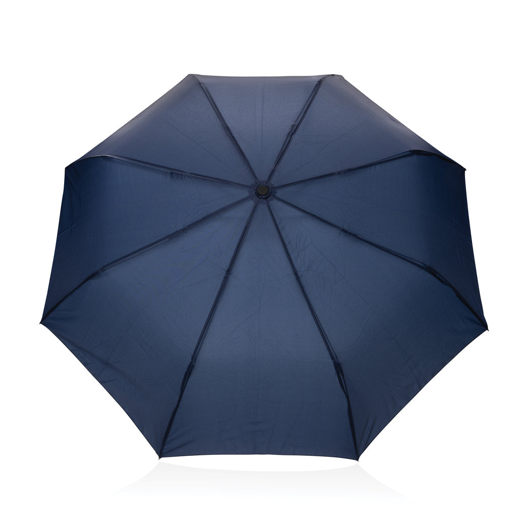 Kaycey 21' AWARE™ RPET Acacia wood mini auto open umbrella