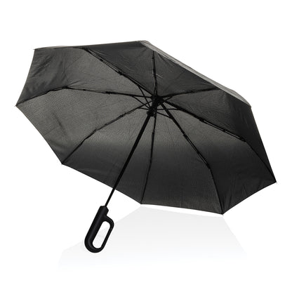 Yara 21' AWARE™ RPET solid colour umbrella with carabiner