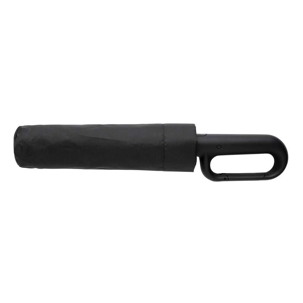 Yara 21' AWARE™ RPET solid colour umbrella with carabiner