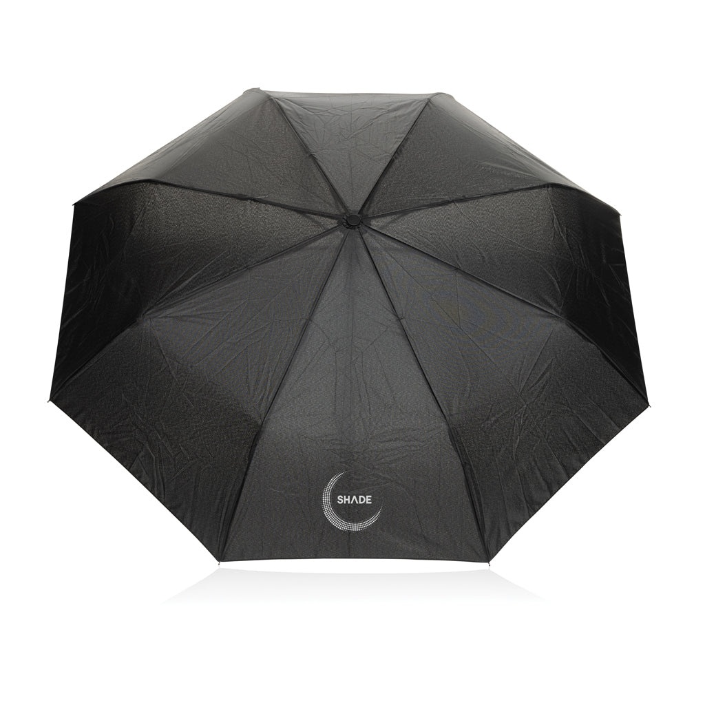 Yara 21' AWARE™ RPET solid colour umbrella with carabiner