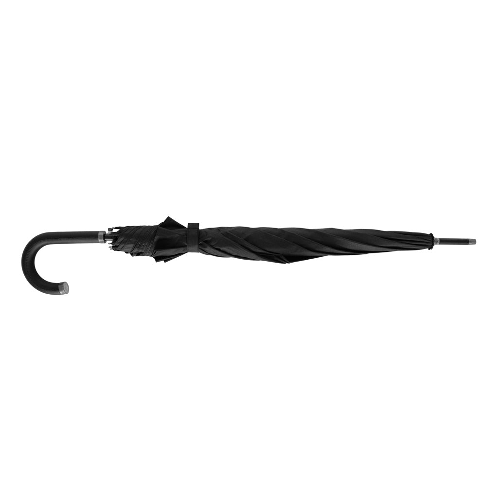 Swiss Peak Vero Aware™ RPET 25” umbrella w luxe handle