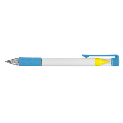 Bergman Bright Highlighter Pen promotional pen in light blue printed with your company logo