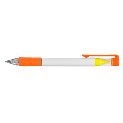 Bergman Bright Highlighter Pen promotional pen in orange printed with your company logo