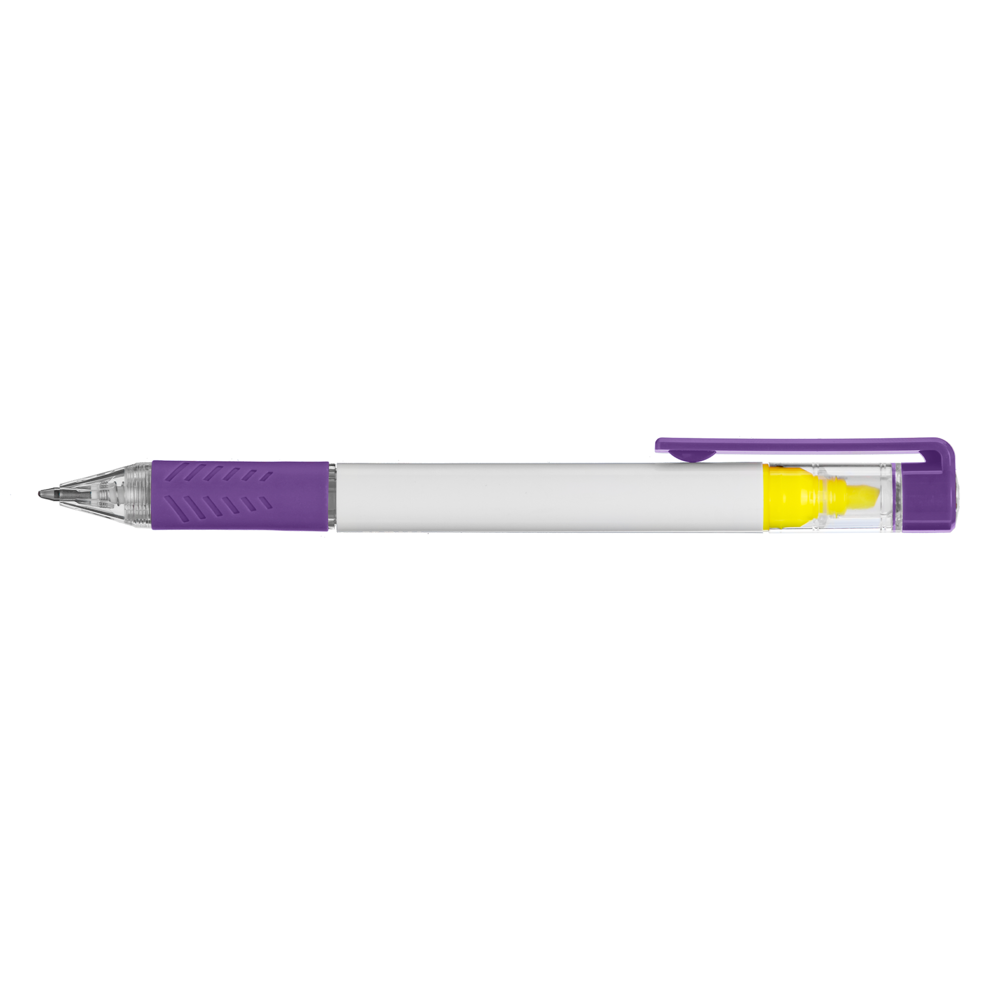 Bergman Bright Highlighter Pen promotional pen in purple printed with your company logo