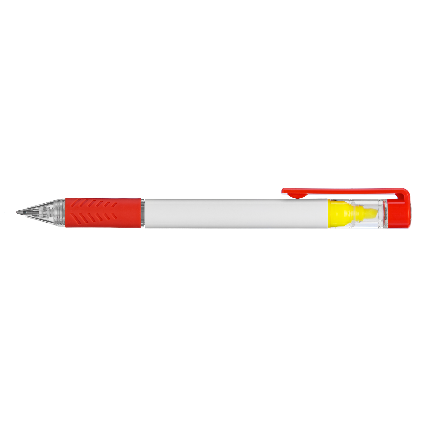 Bergman Bright Highlighter Pen promotional pen in red printed with your company logo