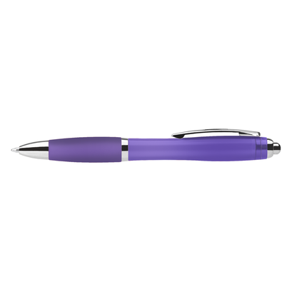 Sophisticate Bright Pen promotional pen in purple printed with your company logo