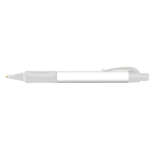 Hepburn Classic Pen promotional pen in white printed with your company logo