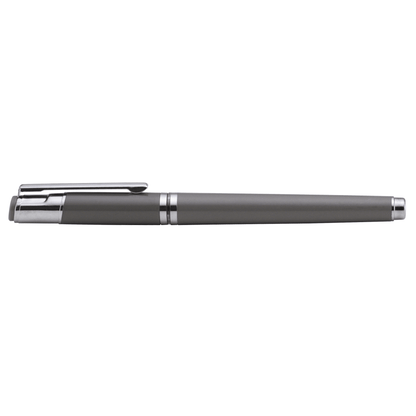 Dylan Gel Pen promotional pen in gunmetal printed with your company logo