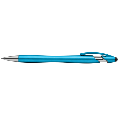 La Jolla Stylus Pen promotional pen in vert d'eau printed with your company logo