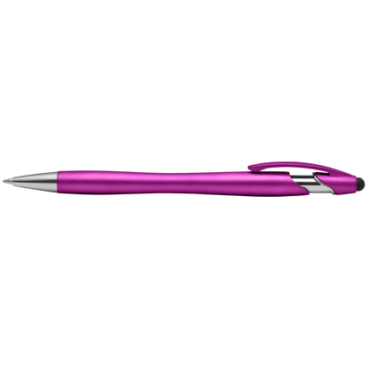 La Jolla Stylus Pen promotional pen in magenta printed with your company logo
