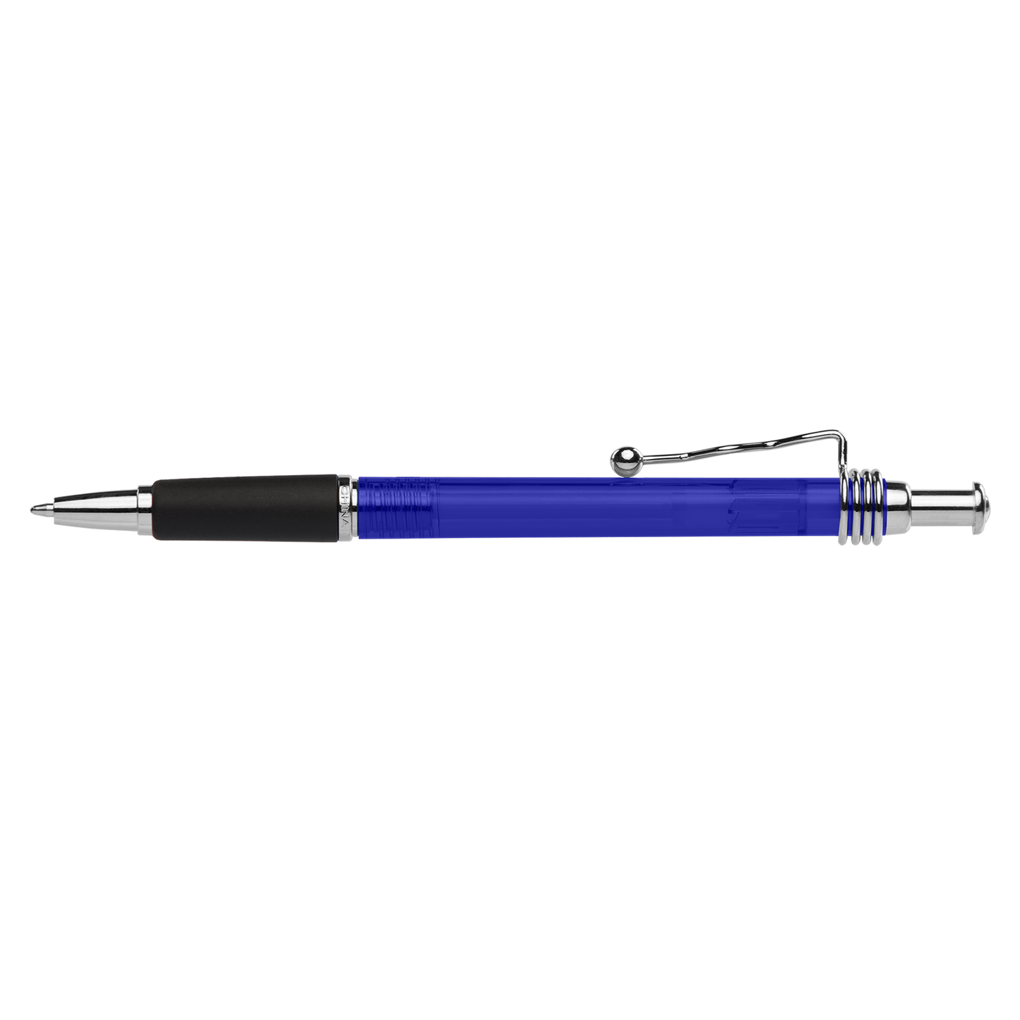Marley Ballpen promotional pen in bleu translucide printed with your company logo