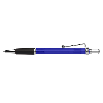 Marley Ballpen promotional pen in bleu translucide printed with your company logo