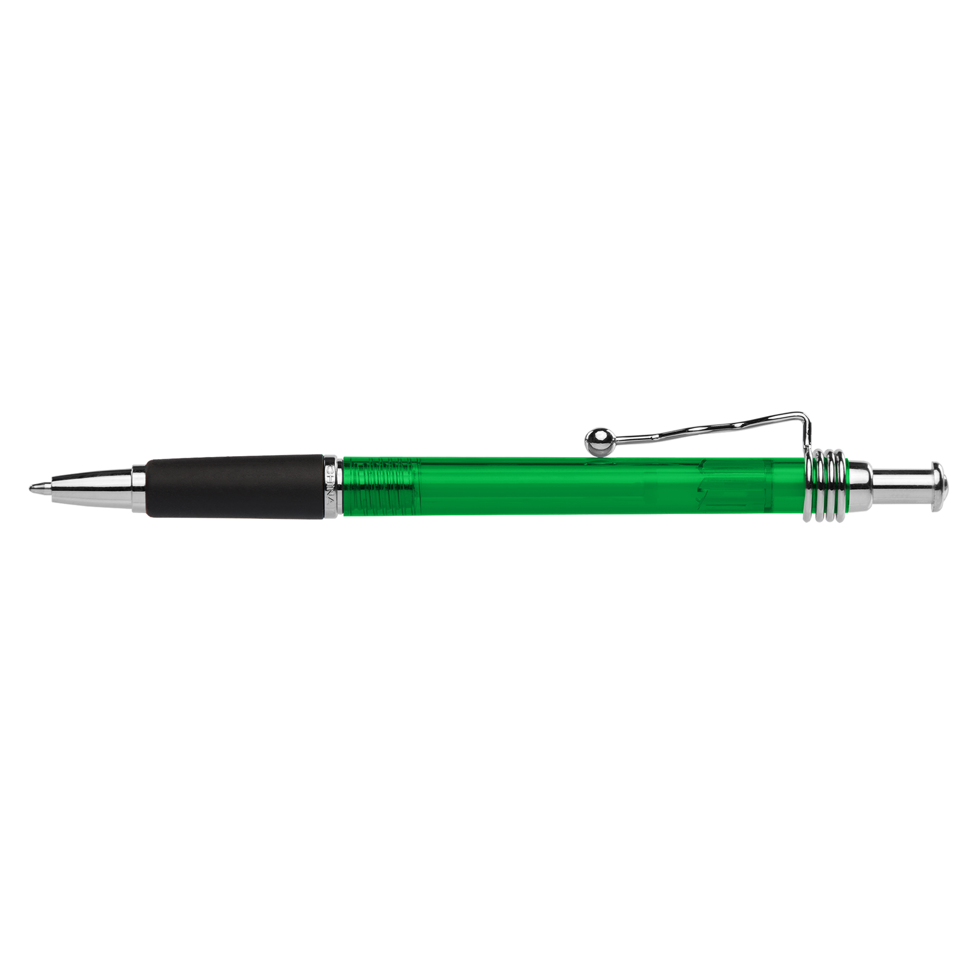 Marley Ballpen promotional pen in vert translucide printed with your company logo