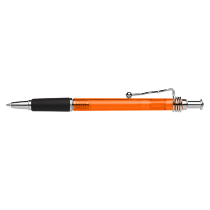 Marley Ballpen promotional pen in orange translucide printed with your company logo