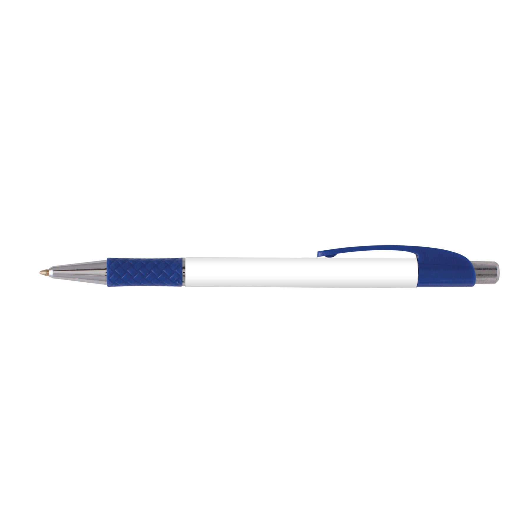 Lebeau Grip Pen promotional pen in blue printed with your company logo