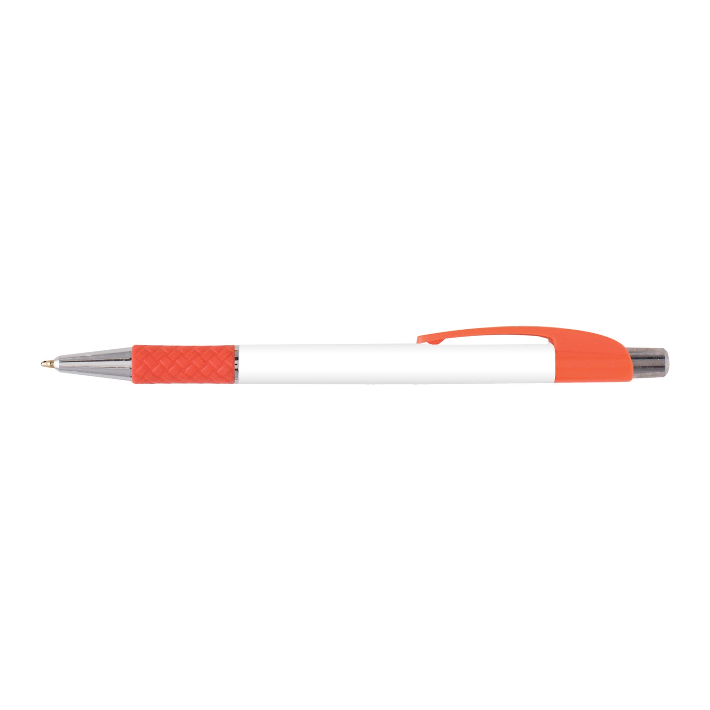 Lebeau Grip Pen promotional pen in orange printed with your company logo