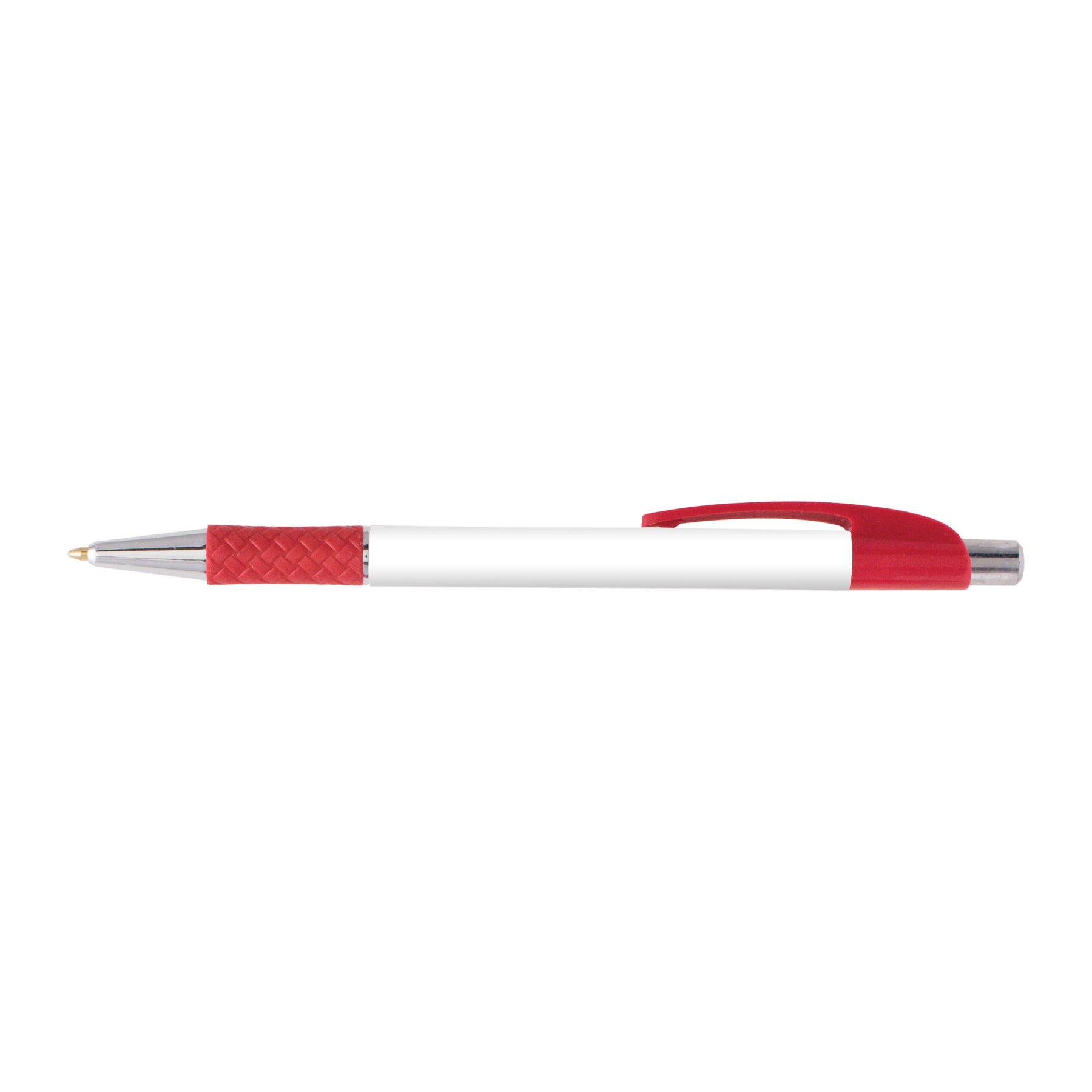 Lebeau Grip Pen promotional pen in red printed with your company logo