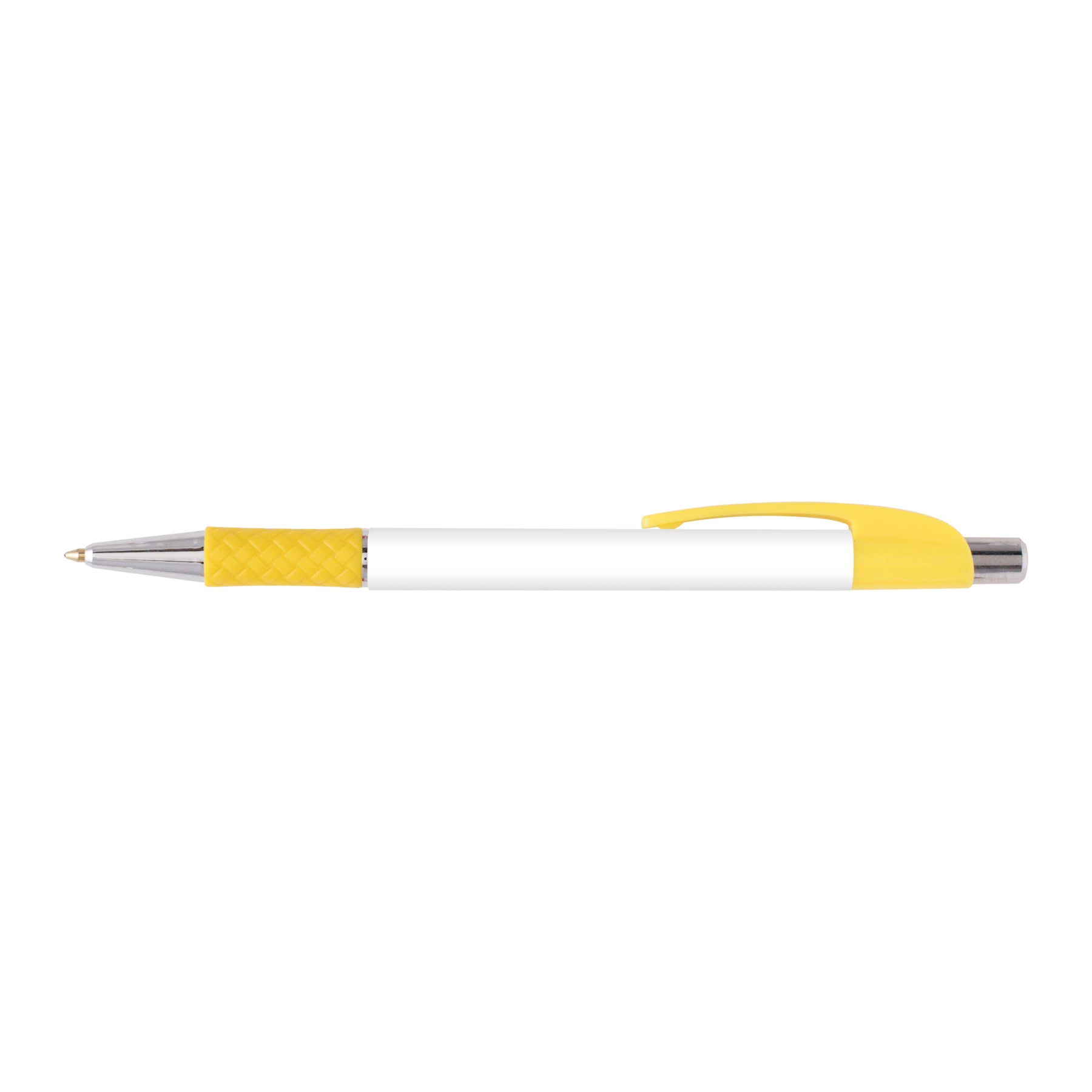 Lebeau Grip Pen promotional pen in yellow printed with your company logo