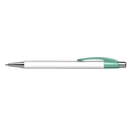 Lebeau Chrome Pen promotional pen in neo mint printed with your company logo