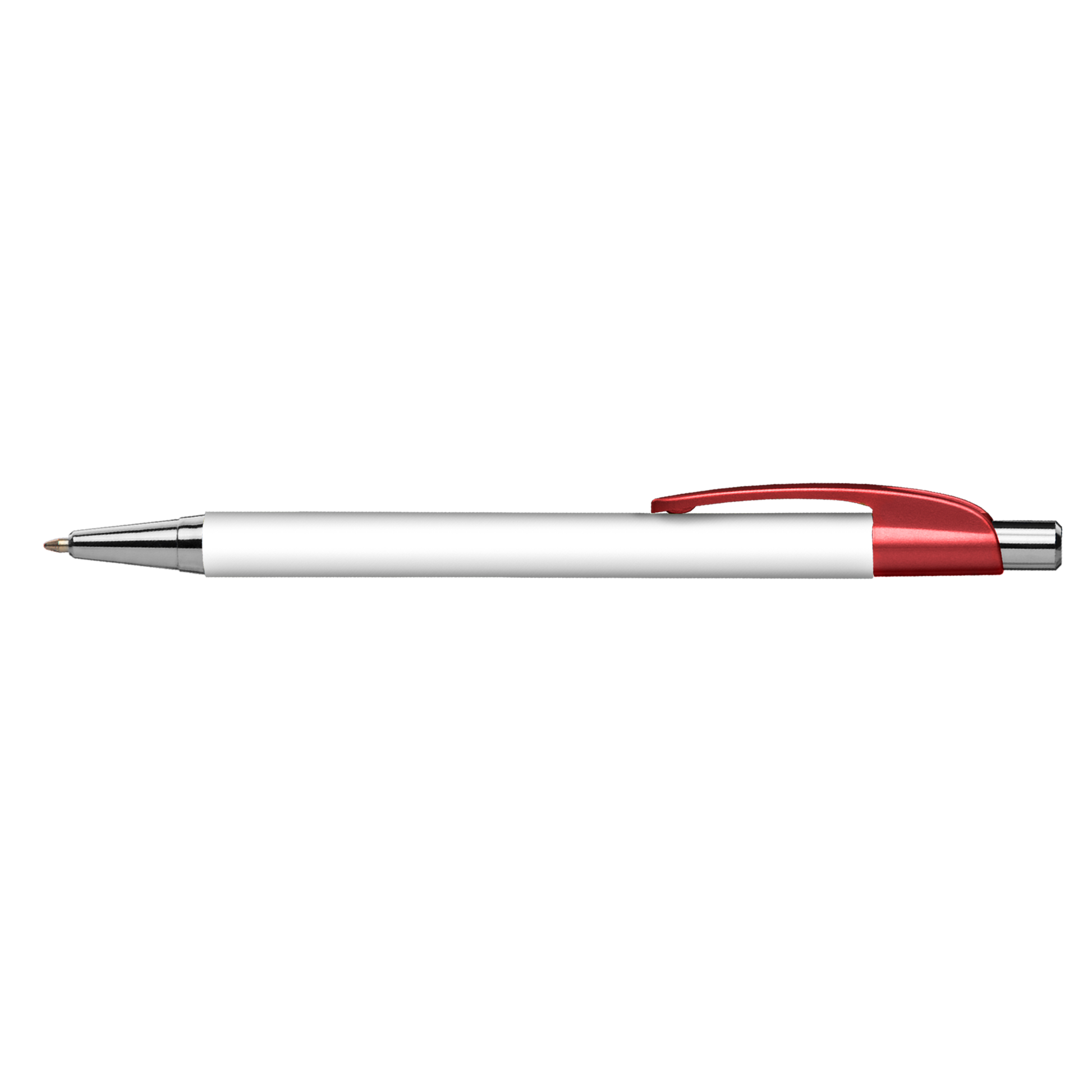 Lebeau Chrome Pen promotional pen in red printed with your company logo