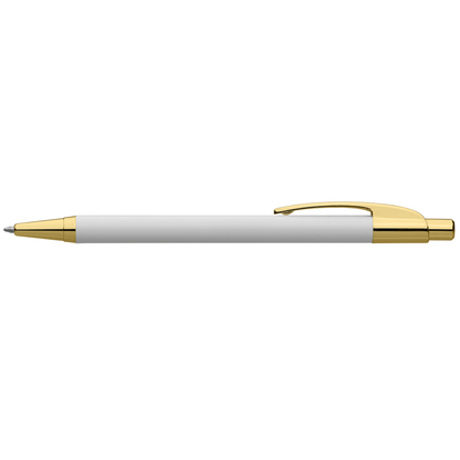 Lebeau Metallic Executive Pen promotional pen in gold printed with your company logo
