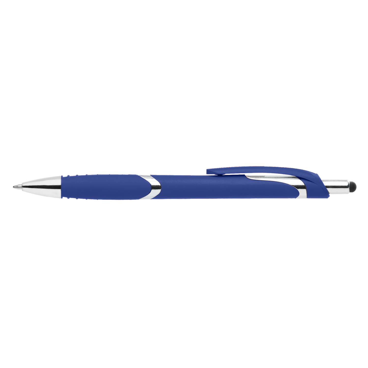 Joplin Bright Stylus Pen promotional pen in navy blue printed with your company logo