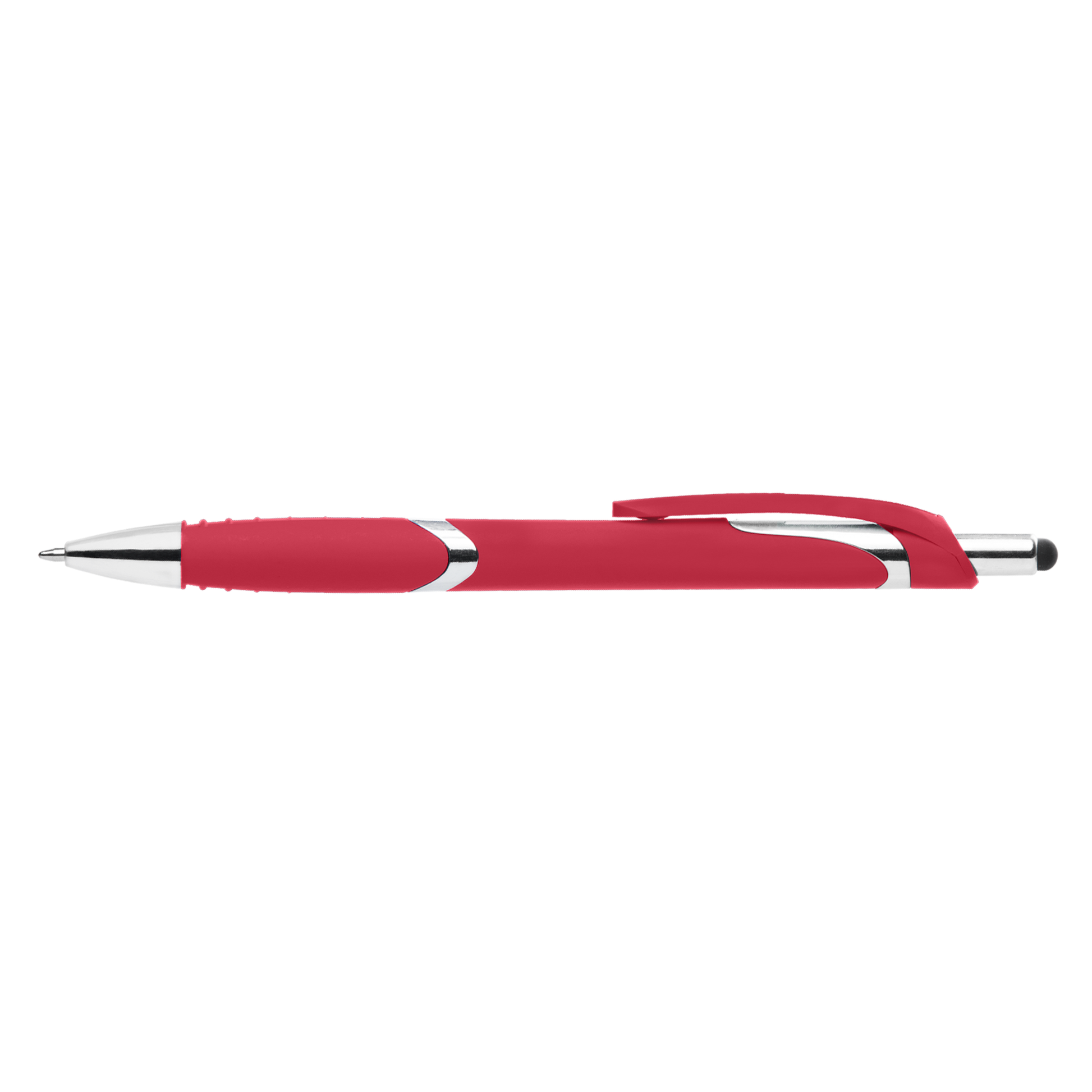 Joplin Bright Stylus Pen promotional pen in red printed with your company logo