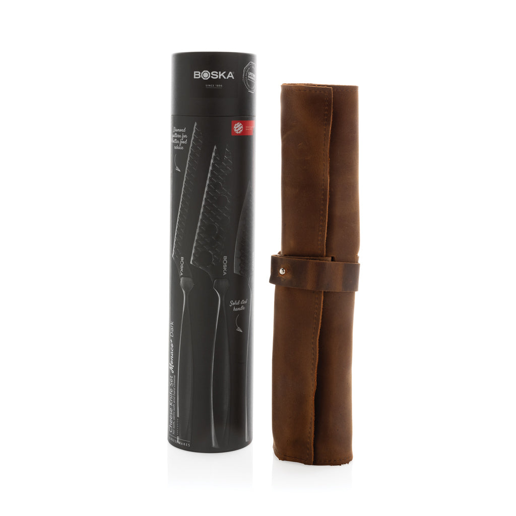BOSKA Cheese Knife Set Monaco+ Black