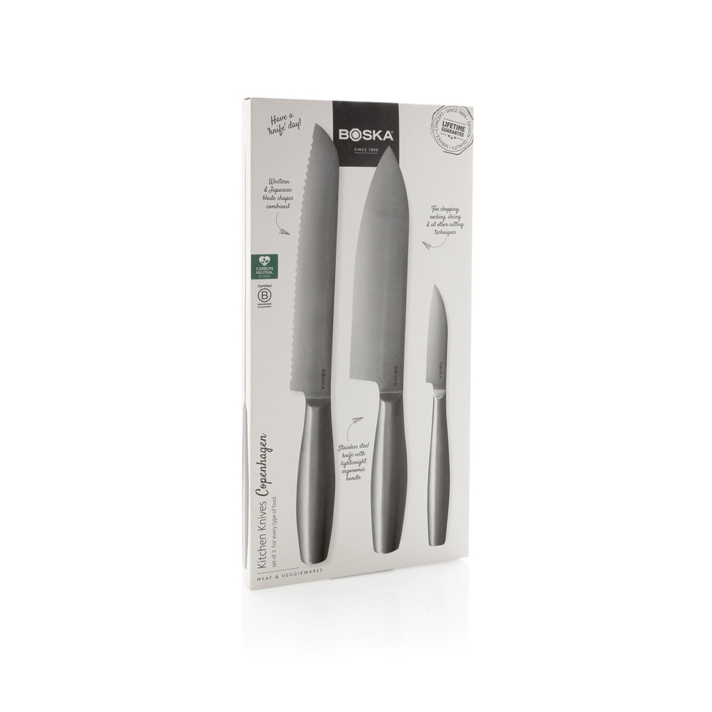 BOSKA Kitchen Knives Copenhagen, set of 3