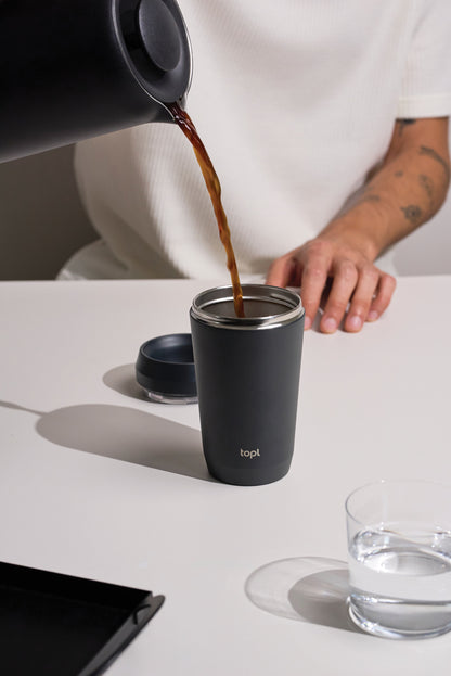 Topl Recycled Steel To Go Tumbler Patented 360 Lid 354ml
