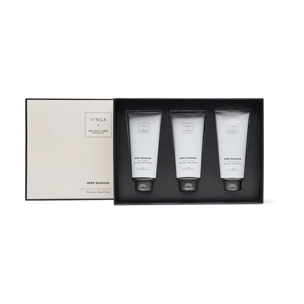 VINGA x TGL body care gift set