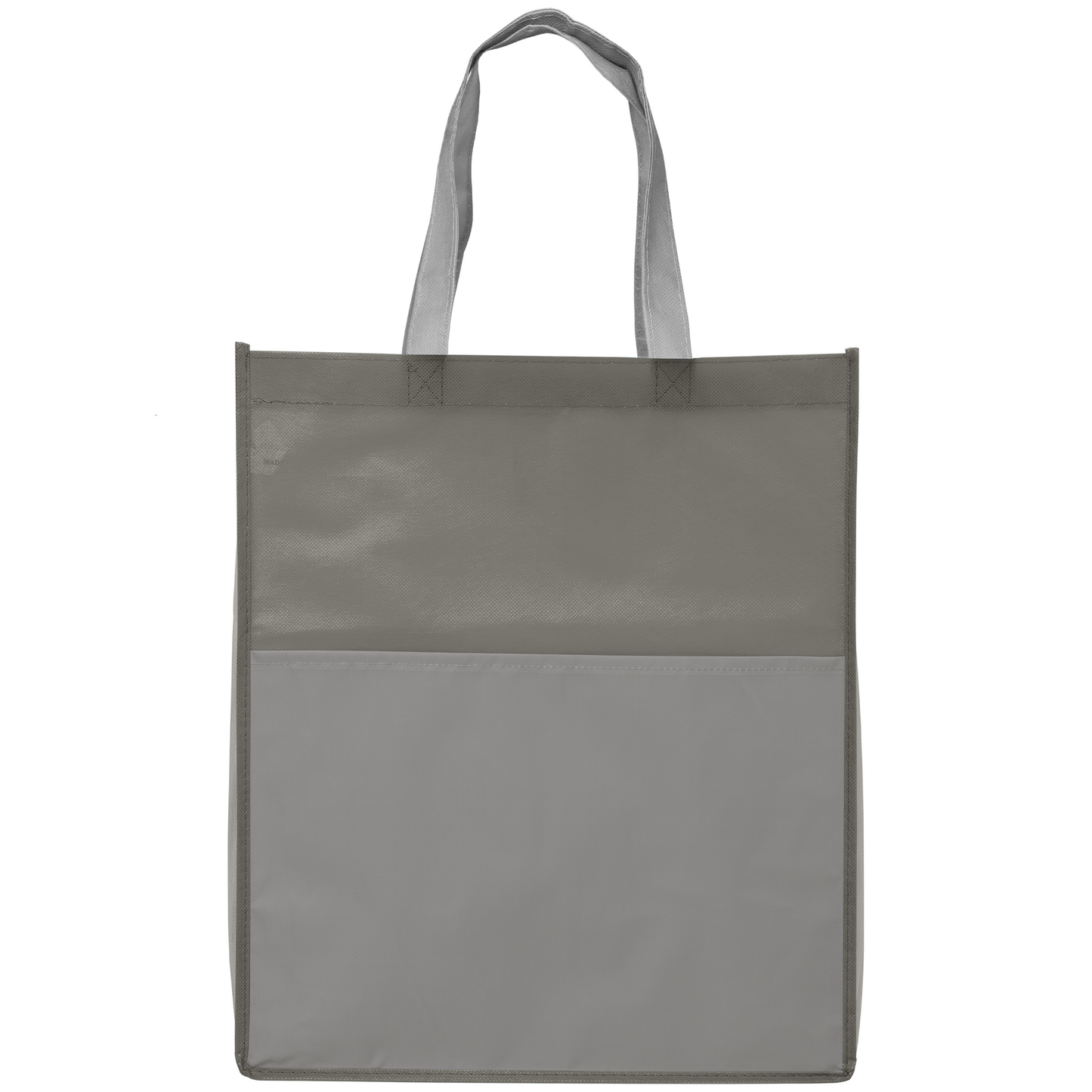 Rome promotional tote bag in gray printed with your company logo