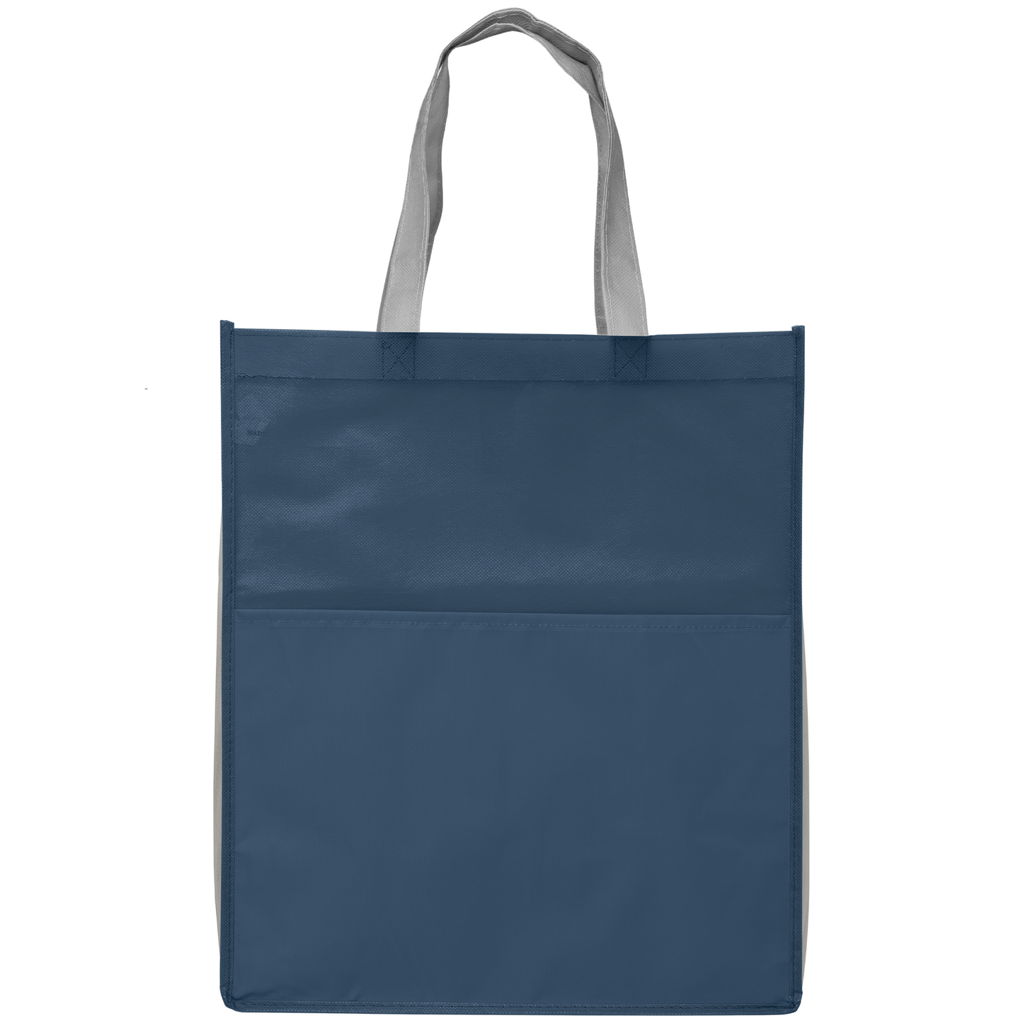 Rome promotional tote bag in navy blue printed with your company logo