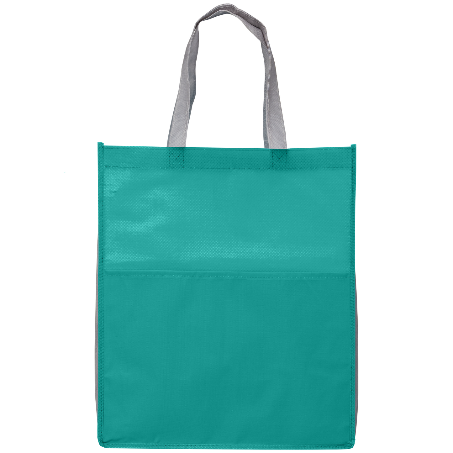 Rome promotional tote bag in turquoise printed with your company logo