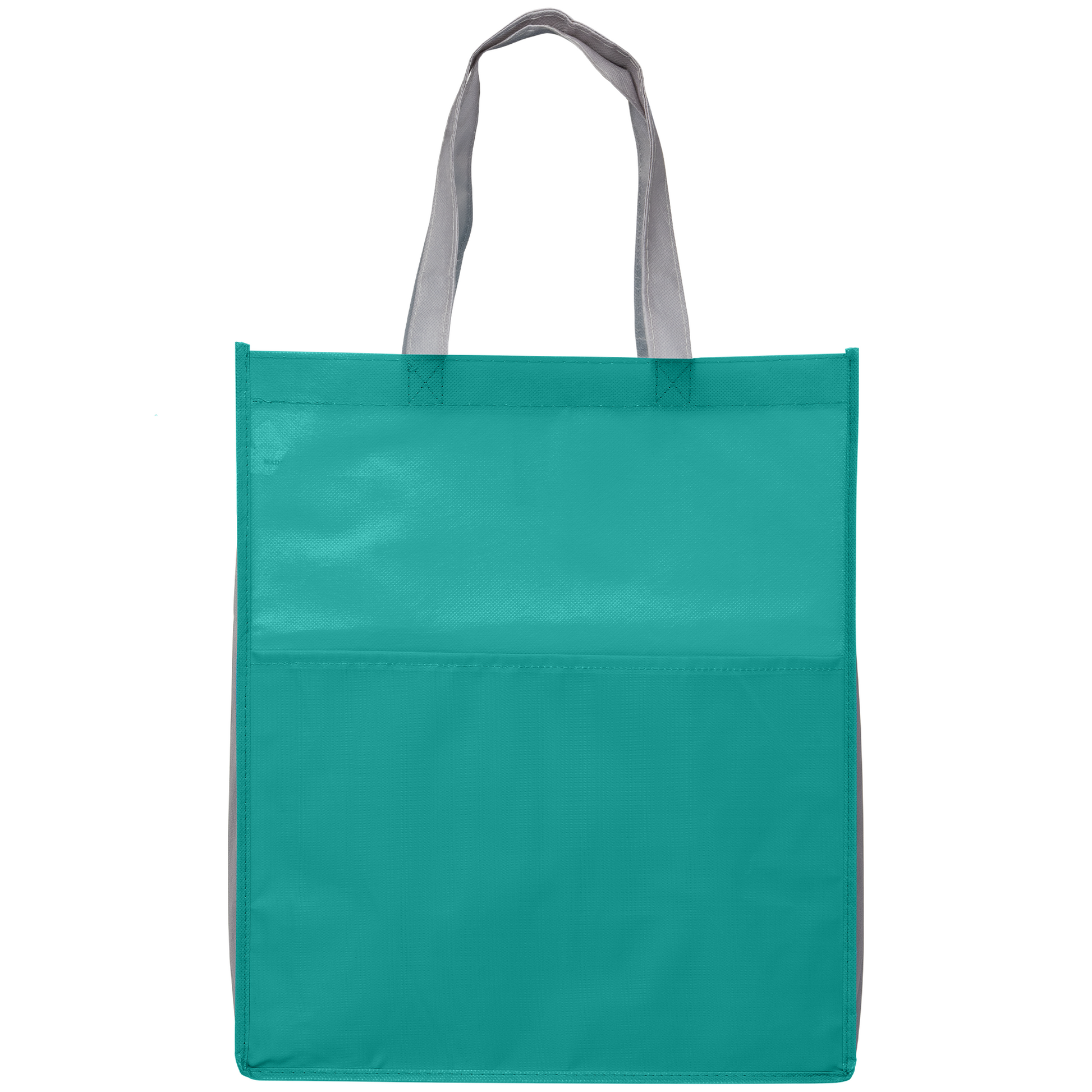 Rome promotional tote bag in turquoise printed with your company logo