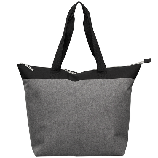Metropolis™ Large Cooler Tote​ Bag promotional cooler bag in gray printed with your company logo