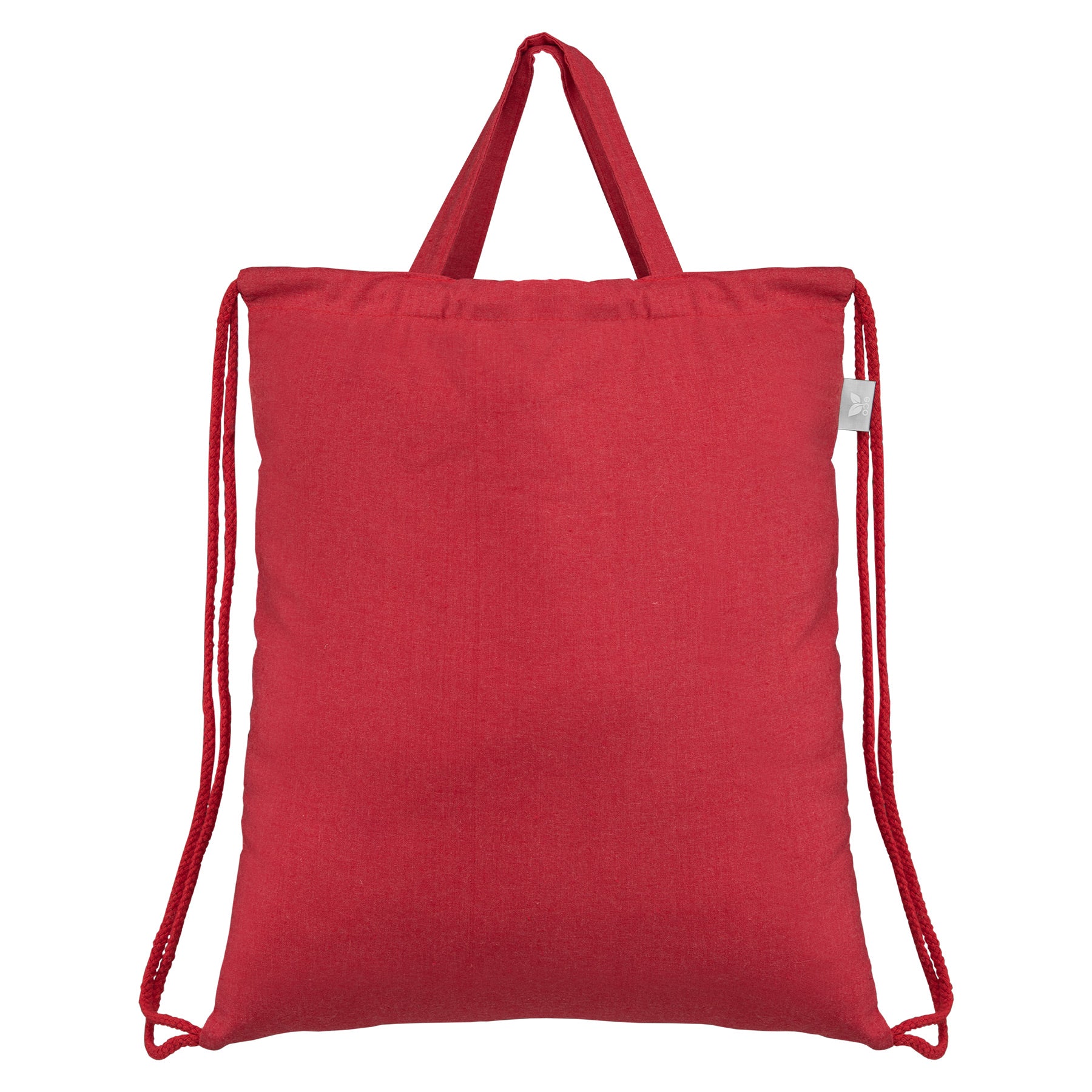 Palma promotional drawstring bag in red printed with your company logo
