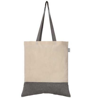 Quebec promotional tote bag in black printed with your company logo