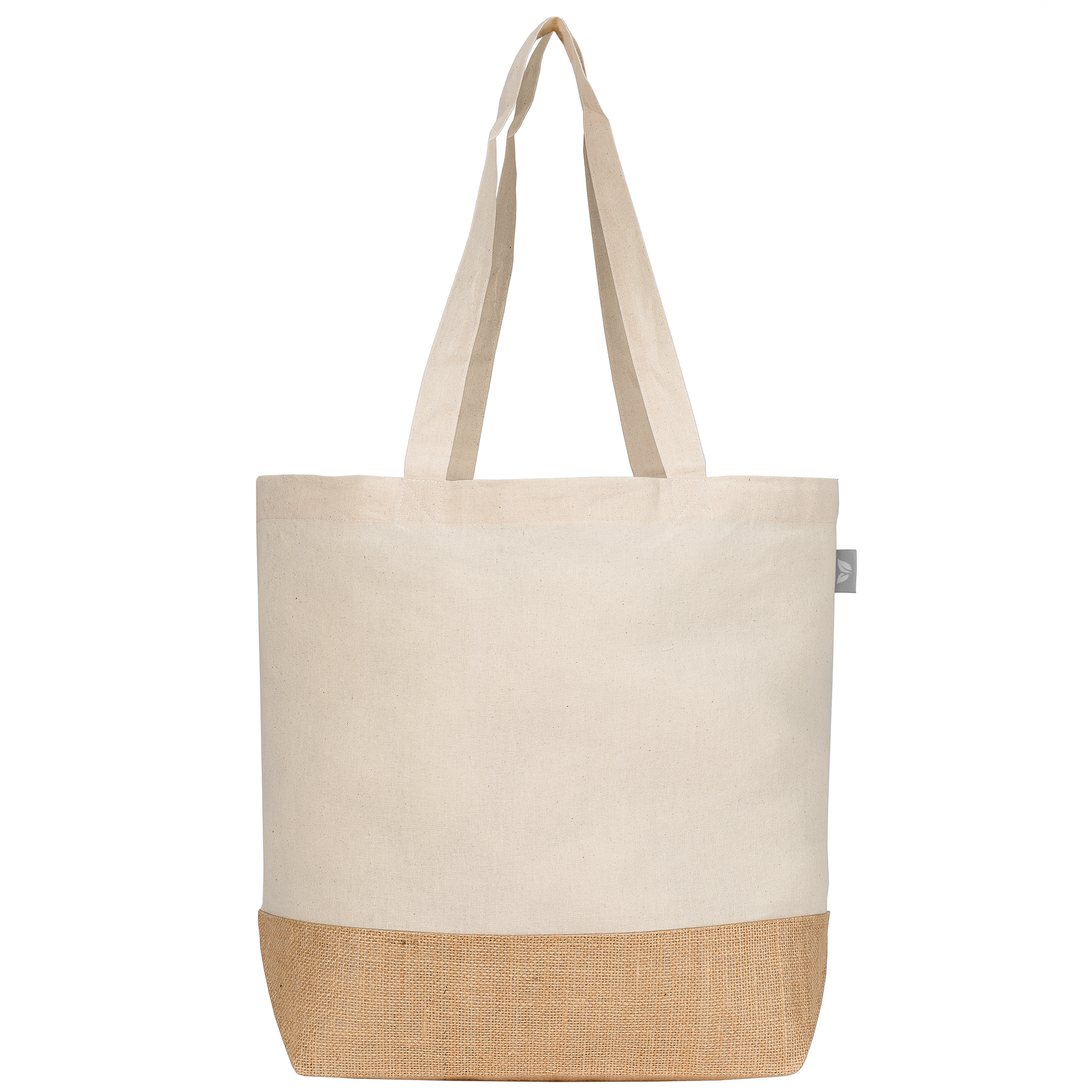 Rio™ Shopper Tote Bag promotional tote bag in natural printed with your company logo