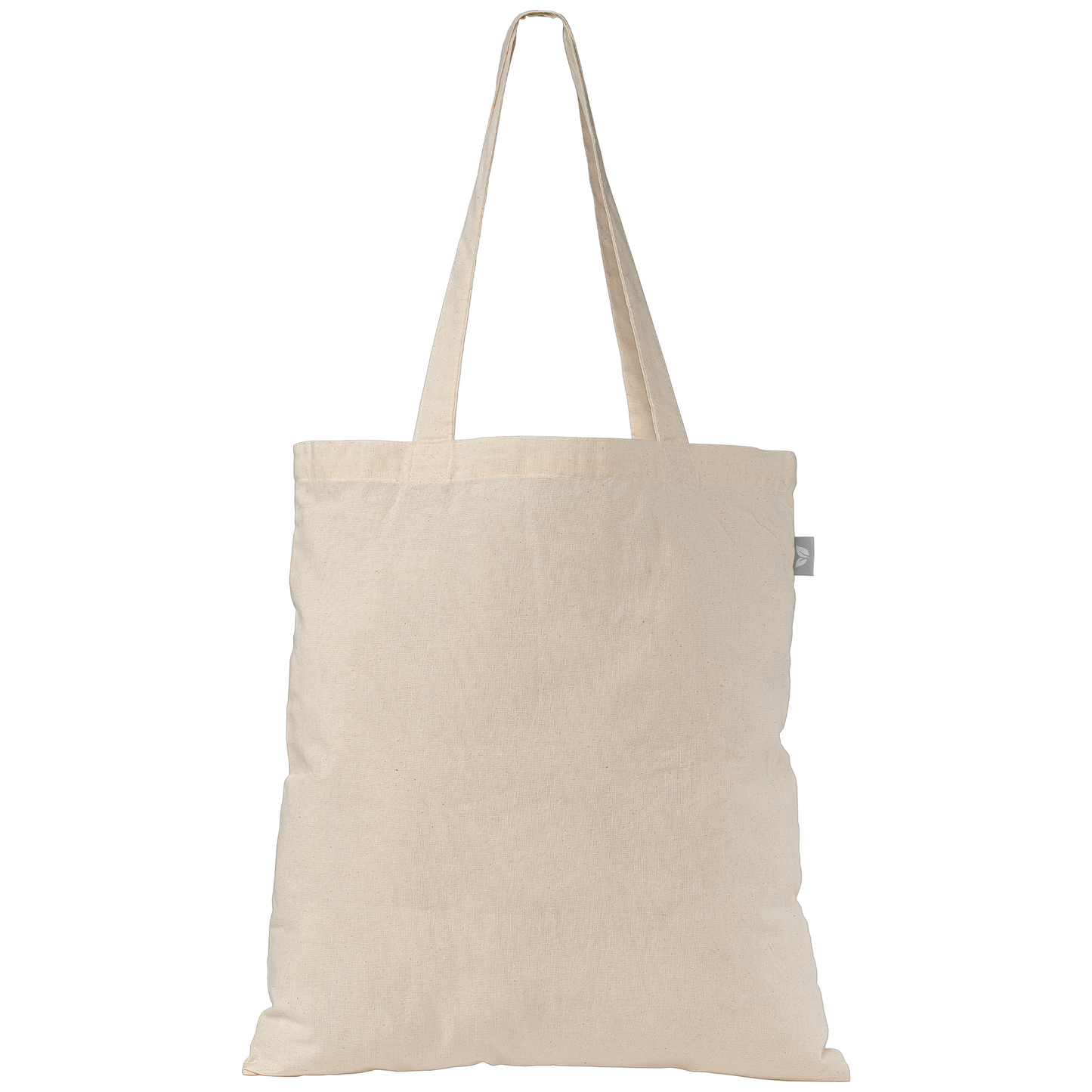 Organic 5 oz. Cotton Tote promotional tote bag in natural printed with your company logo