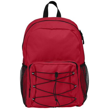 Horizon promotional backpack in red printed with your company logo