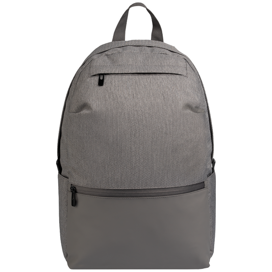 City Pack promotional backpack in cool gray printed with your company logo
