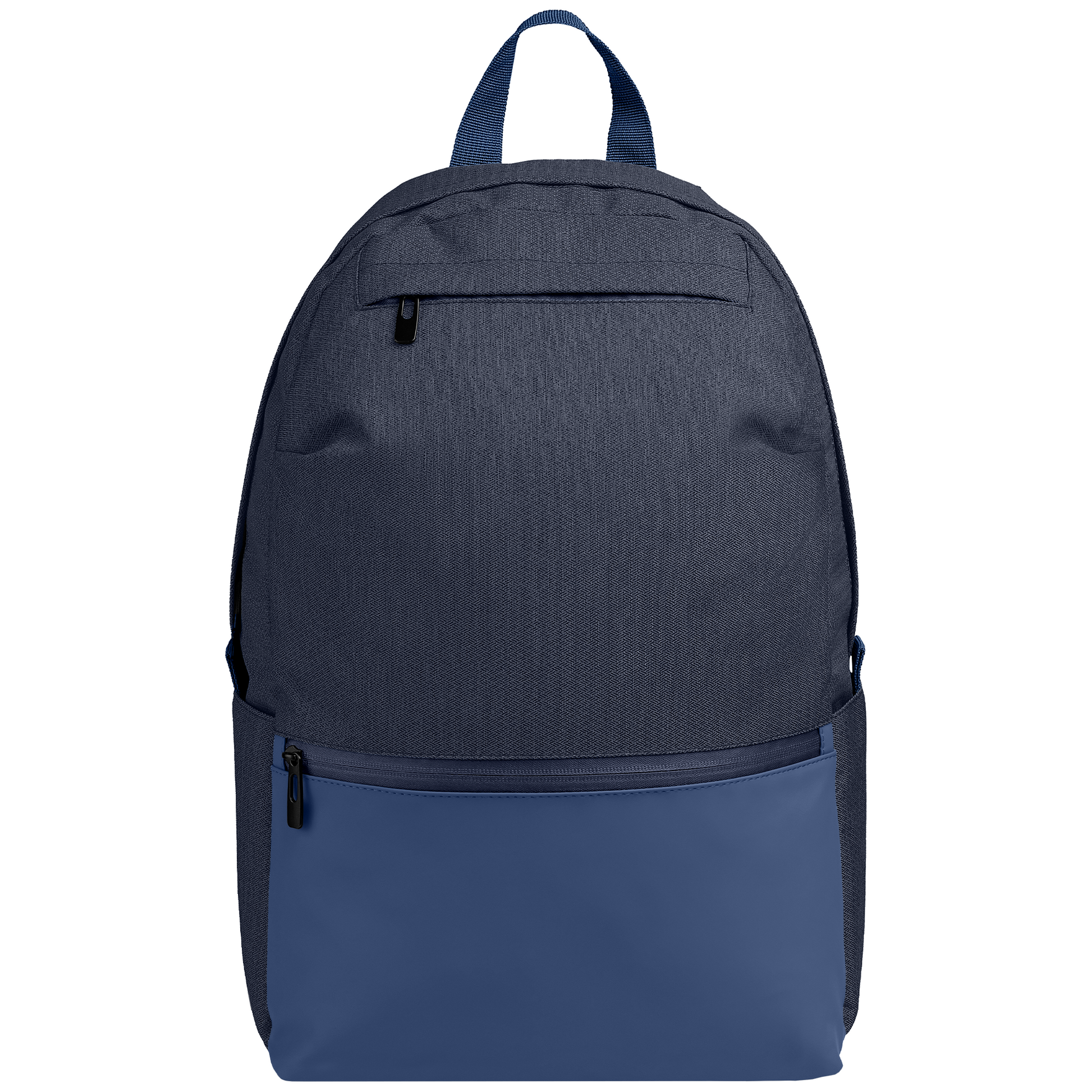 City Pack promotional backpack in navy blue printed with your company logo
