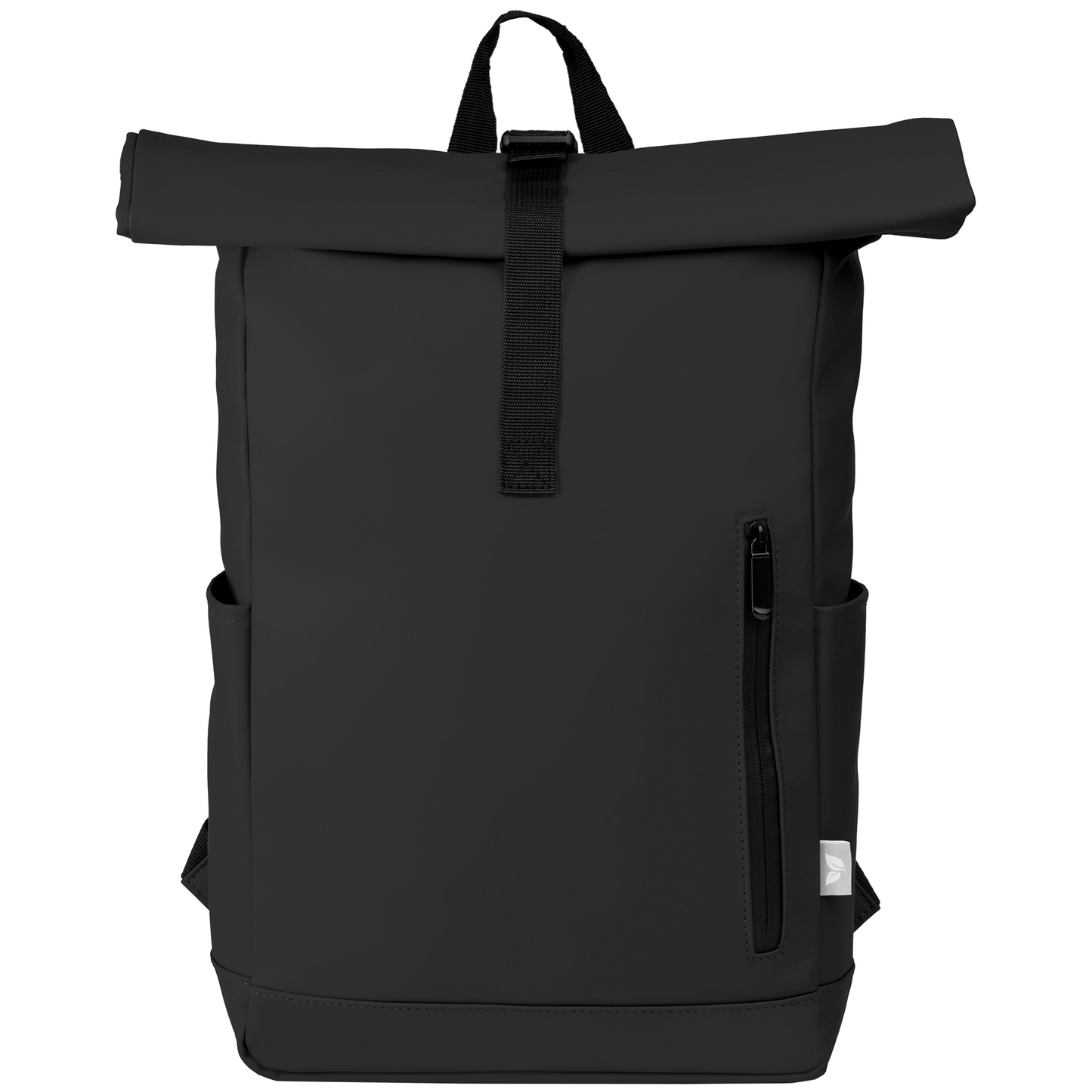 Malmö promotional backpack in black printed with your company logo