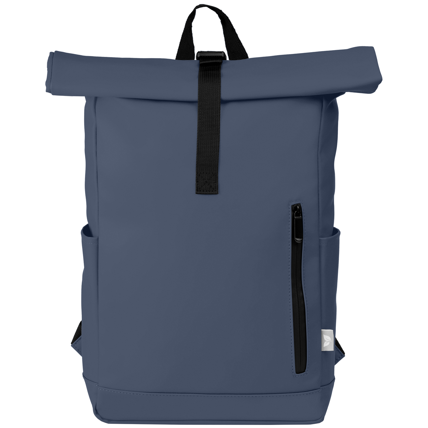 Malmö promotional backpack in navy blue printed with your company logo